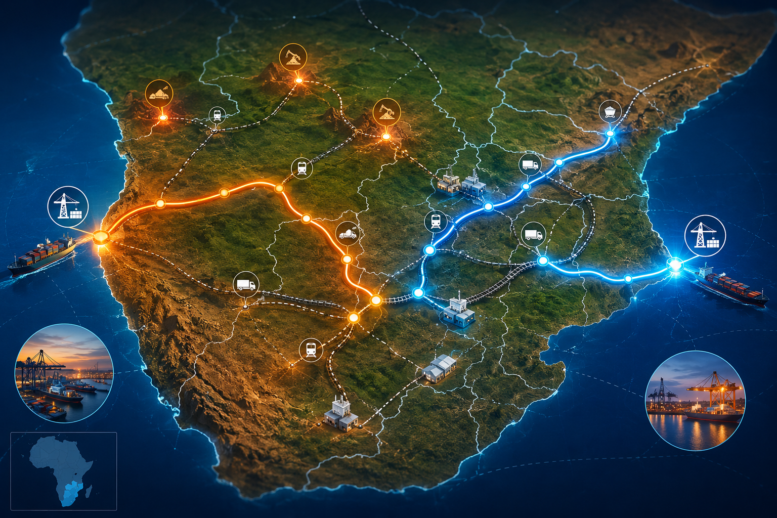 Leveraging the Lobito and Beira Corridors: Route-to-Market Optimization for Industry
